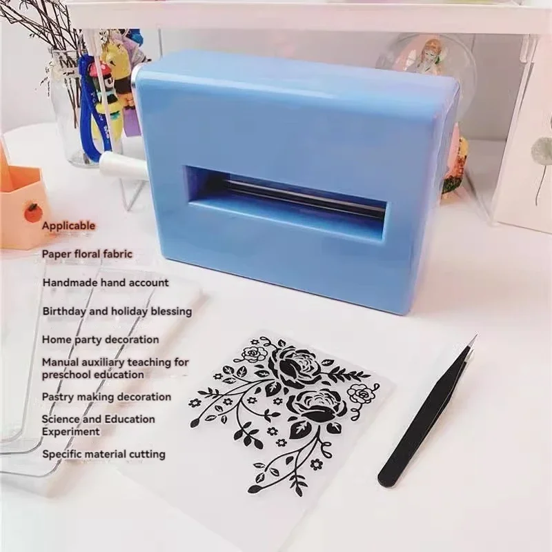 Upgrade Hand Embossing Machine Hand Embossing Machine Knife Paper Machine Rolling A5 Die Cutting DIY Hot Shrink Sheet