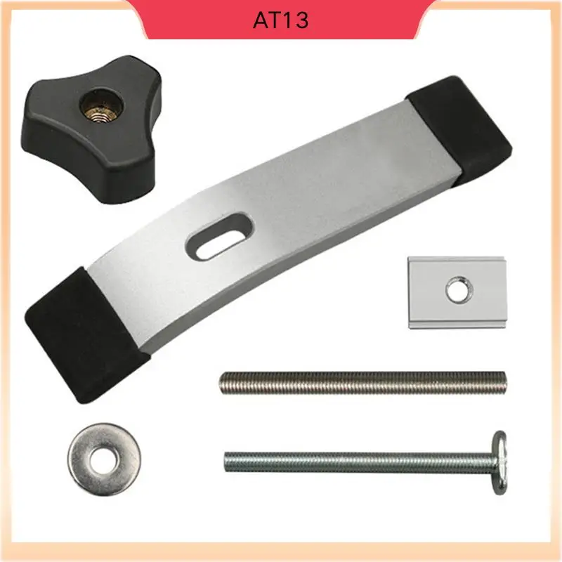 

AT13 Т-образный зажим с Т-образной направляющей и Т-образными болтами, бесшумные зажимы для деревообработки из алюминиевого сплава для фрезерных станков, сверлильных станков, настольной пилы