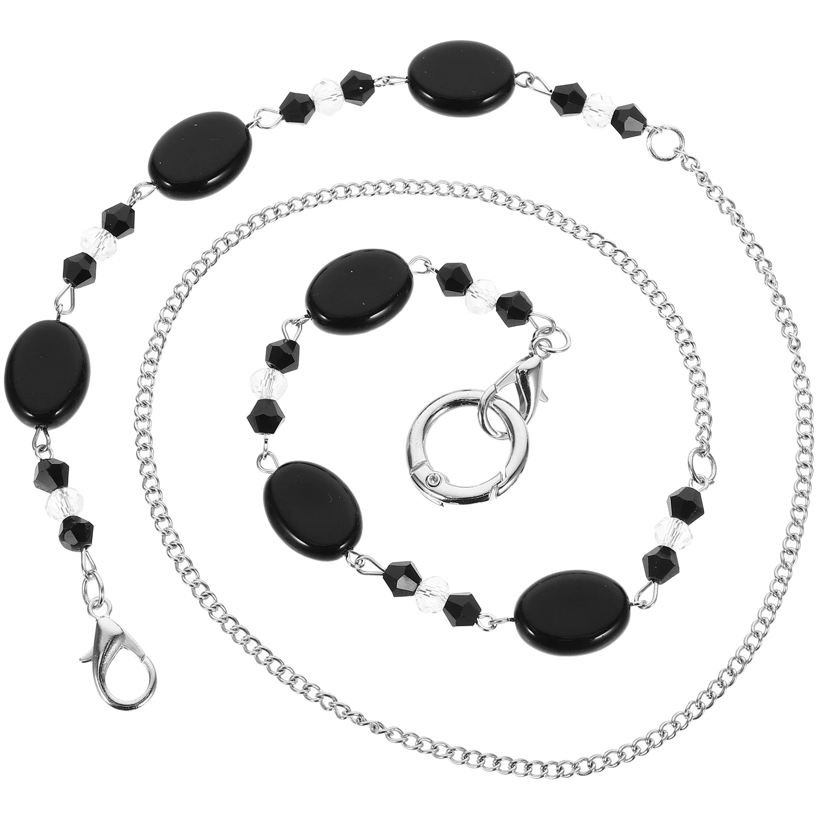 

Glasses Chain Sunglass Strap Eyeglass Necklace for Women Men Bead Chains Resin Material Anti Loss Comfortable Lightweight