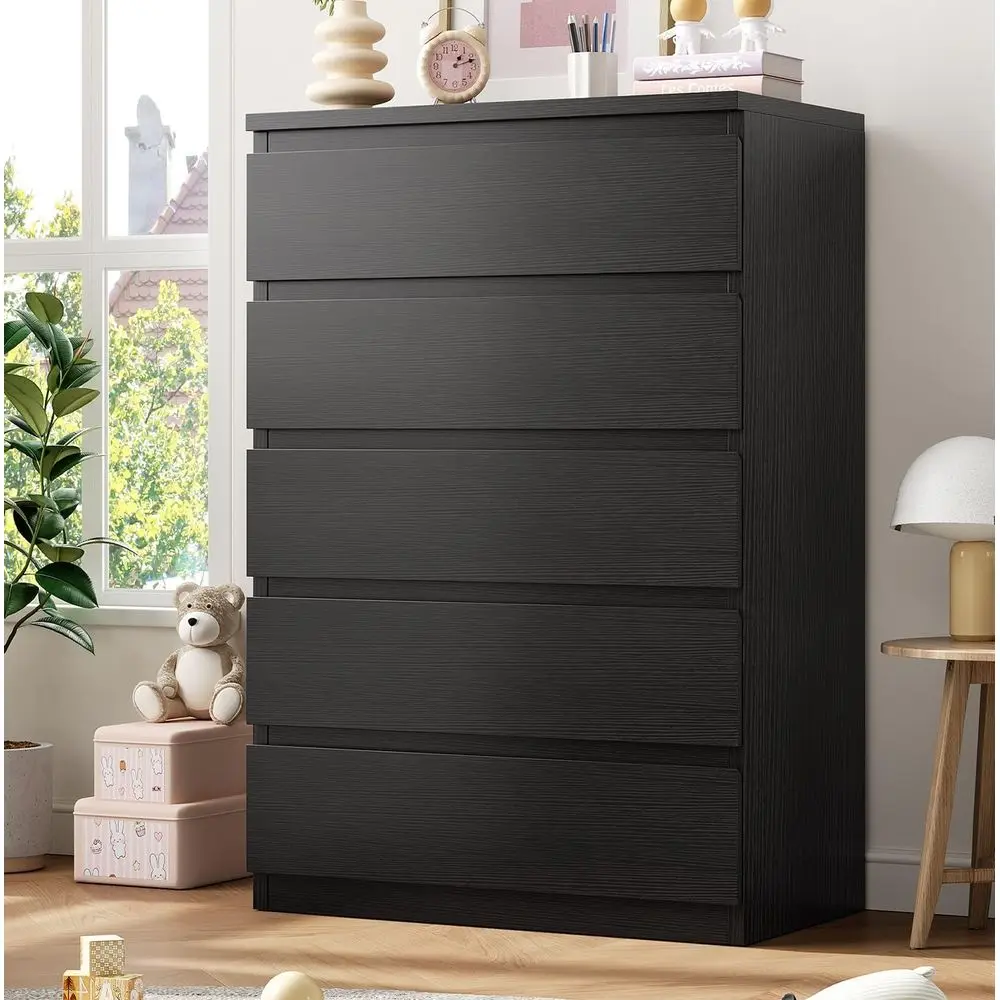 

Black 5 Der Drer or Bedroom, 15" D x 23.7" W x 40.4" H in Simply Chest o Ders, Wood Storage Drer with Ders or Living Room Hallwa