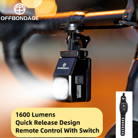 OFFBONDAGE Bike Light 1600 Lumens High Brightness IPX6 Waterproof  Bike Headlamp MTB Waterproof Cycling Lantern Bike Accessories