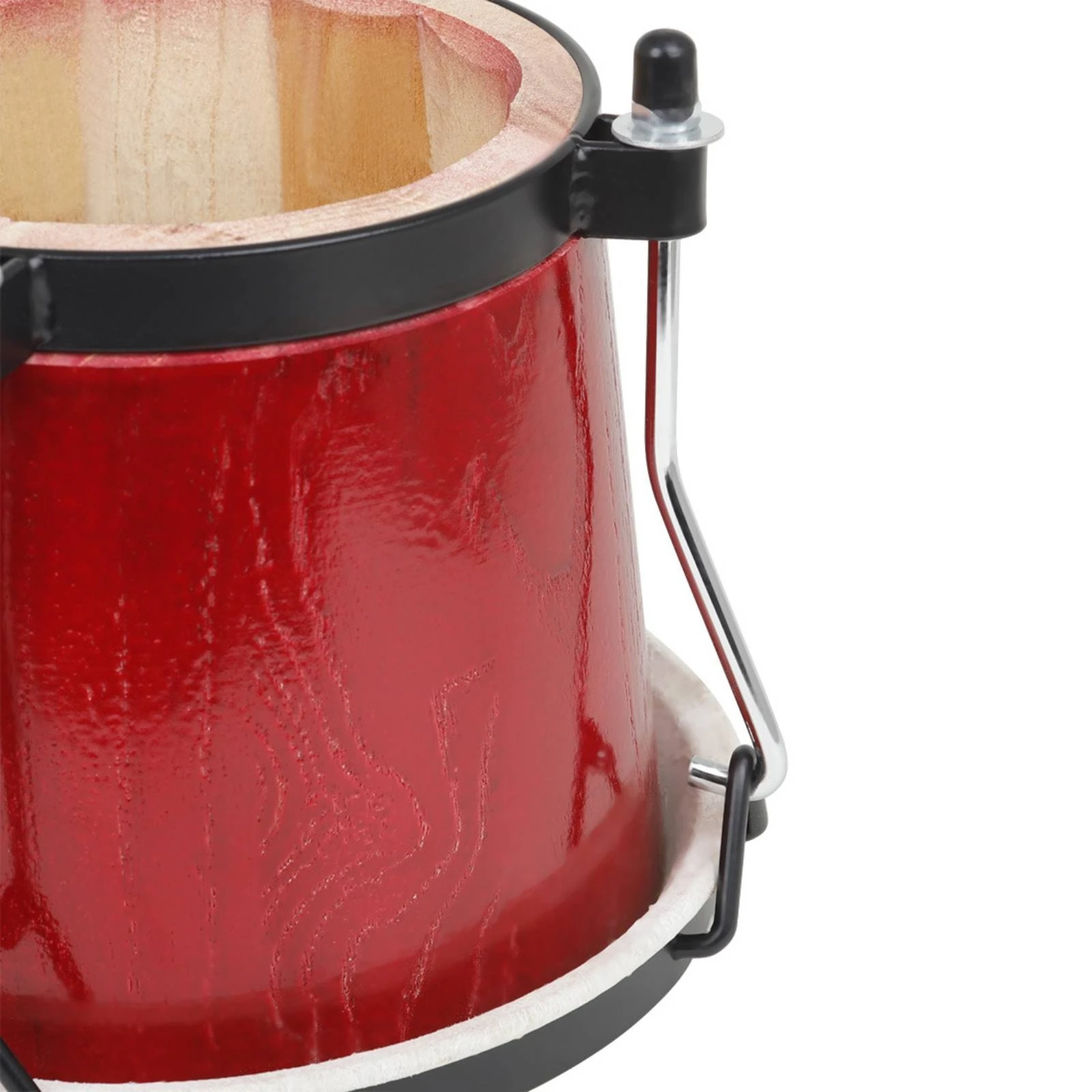 Bongo Drum with Goat Skin Head Beginner-Friendly Bongo Drums Percussion Instrument Authentic Artisan-Made for Beginners, Home