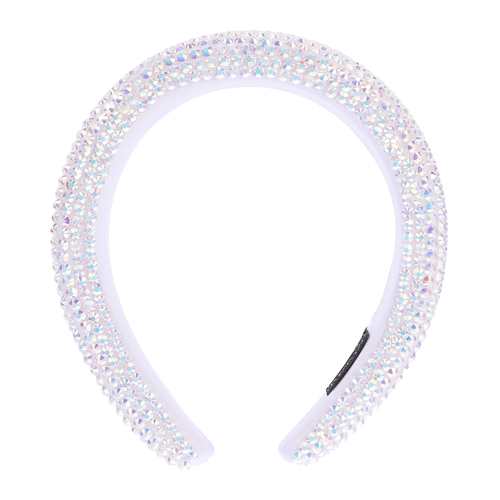 

Wide Brim Rhinestone Headband for Women Bridal Party Accessories Non Fading Deformable Hairband Hoop Headdress Wear