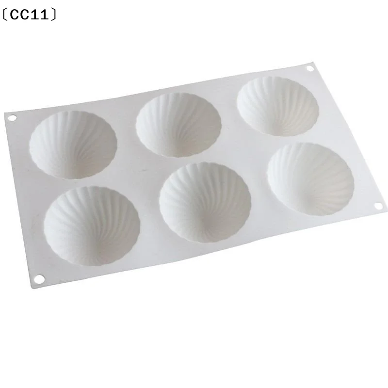 6 Cavity Semi Round Silicone Mousse Chocolate Mold Half Ball Cake Tray Silicon Dome Baking Moulds Pudding Candy Jelly Tool〔CC11〕 view 3