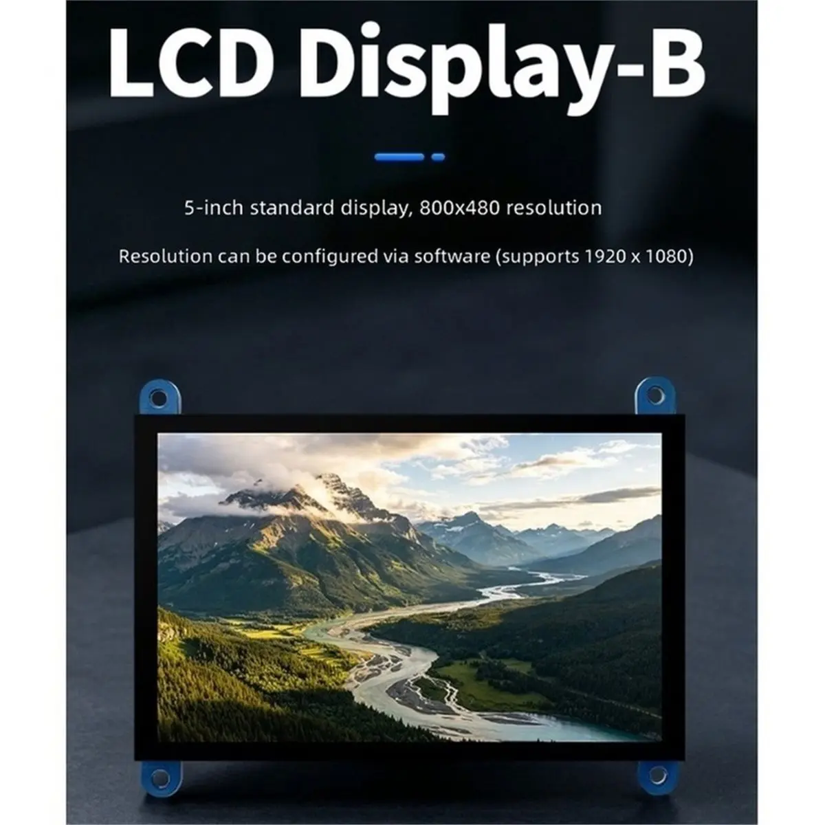 5-InchTouch Screen LCD Display for -Compatible Display (LCD) -1920 X 1080 Compatible with 3B+/4B,