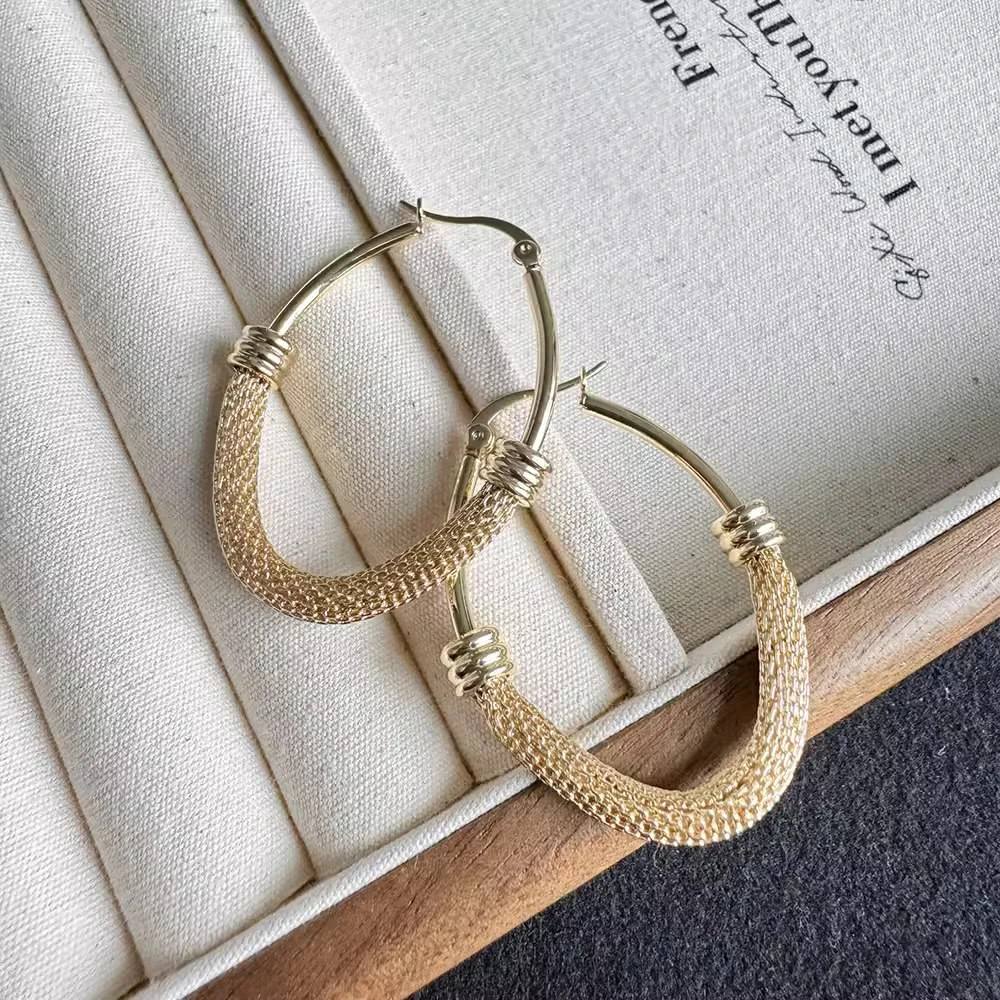 Vintage Exaggerated Hollow out Geometric Heavy Metal Earrings For Women Jewelry Gifts Circle Earrings Party Fashion Accessories