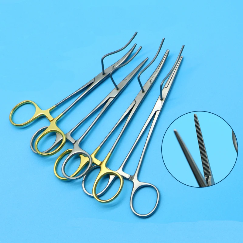 Animal pet neutering tool Cat and dog neutering forceps Ligature Fixed forceps Animal ovary retractor ligature neutering forceps