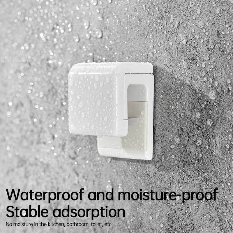 1-10pcs Punch-free Toothbrush Holder Portable Toothpaste Holder Multifunctional Self-adhesion Waterproof Toothbrush Organizer