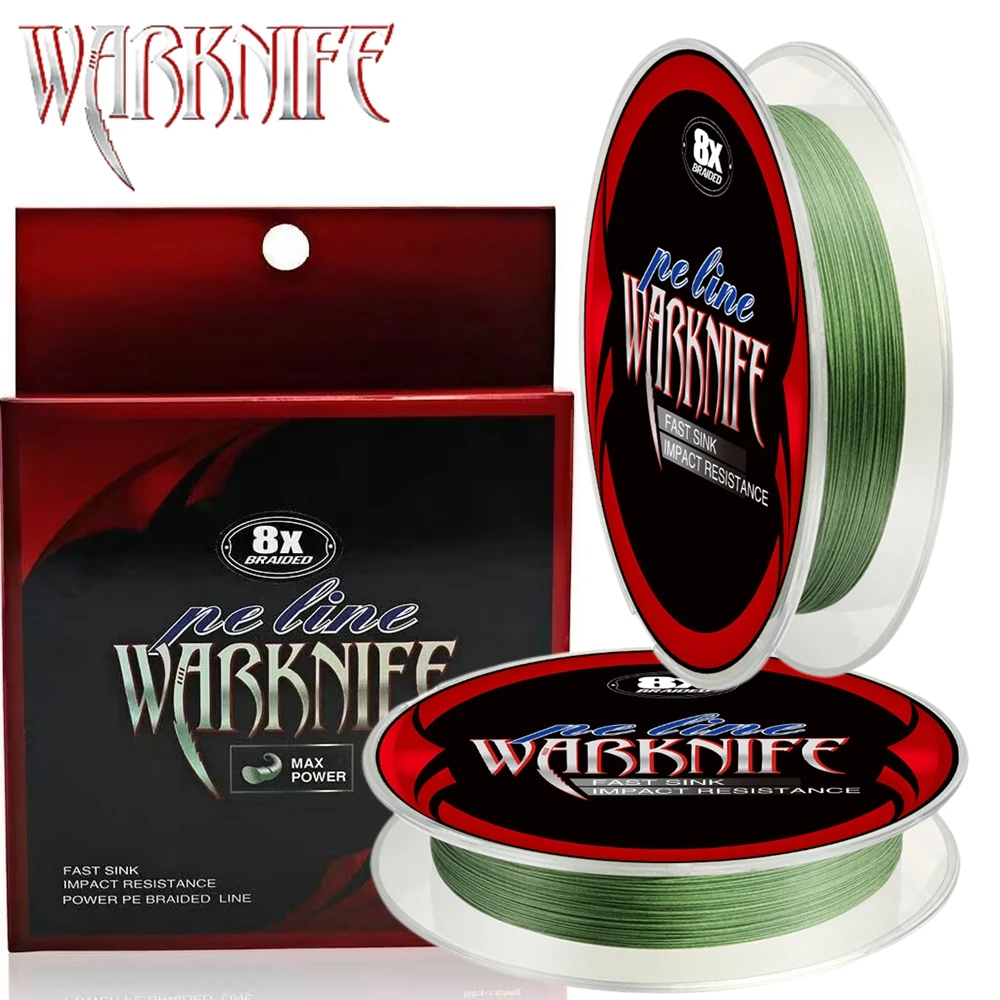 

Warknife W8 Fishing Line 300m 500m 8 Strands Braided Fishing Line Multifilament PE Line 6-300LB Sea Saltwater Carp Fishing Weave