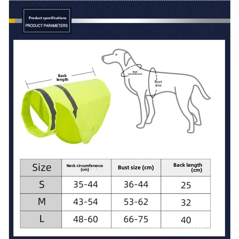 سترة سلامة للكلاب عاكسة باللون الأصفر الفلوريسنت عالية الوضوح للمشي ليلاً خفيفة الوزن وسهلة صغيرة ومتوسطة وكبيرة للكلاب معدات الحيوانات الأليفة #2