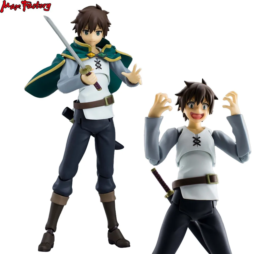 In Stock Original Max Factory Figma (#425) Eiga Kono Subarashii Sekai Ni Shukufuku O! Kurenai Densetsu Satou Kazuma Anime Figure