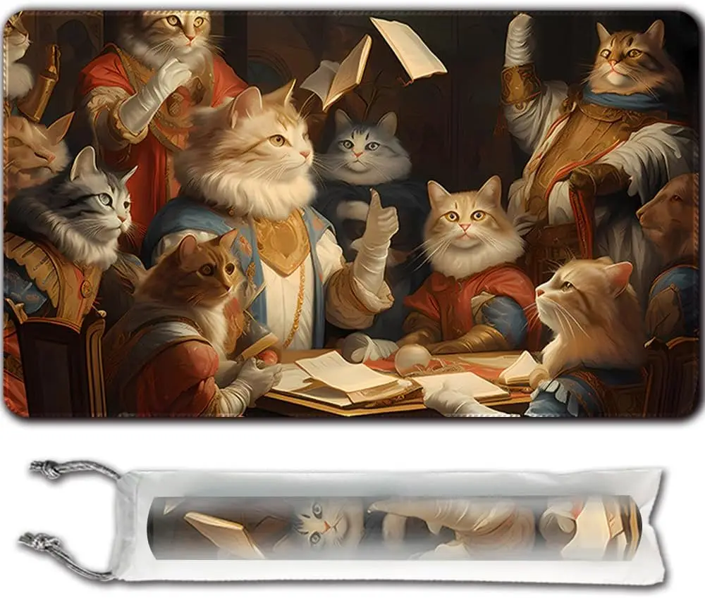 

Игровой коврик для MTG (пошитый), размер 24x14 дюймов, включая сумку для игрового коврика для хранения — очень подходит для любителей игр TCG MTG