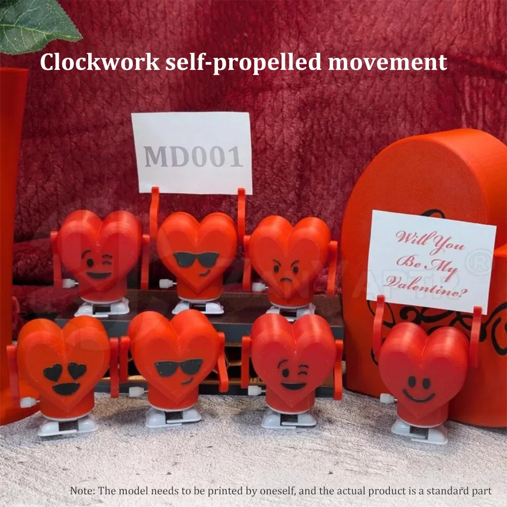 For Bambu Lab Clockwork self-propelled movement DIY Parts Decoration Accessories MD001 3D printer