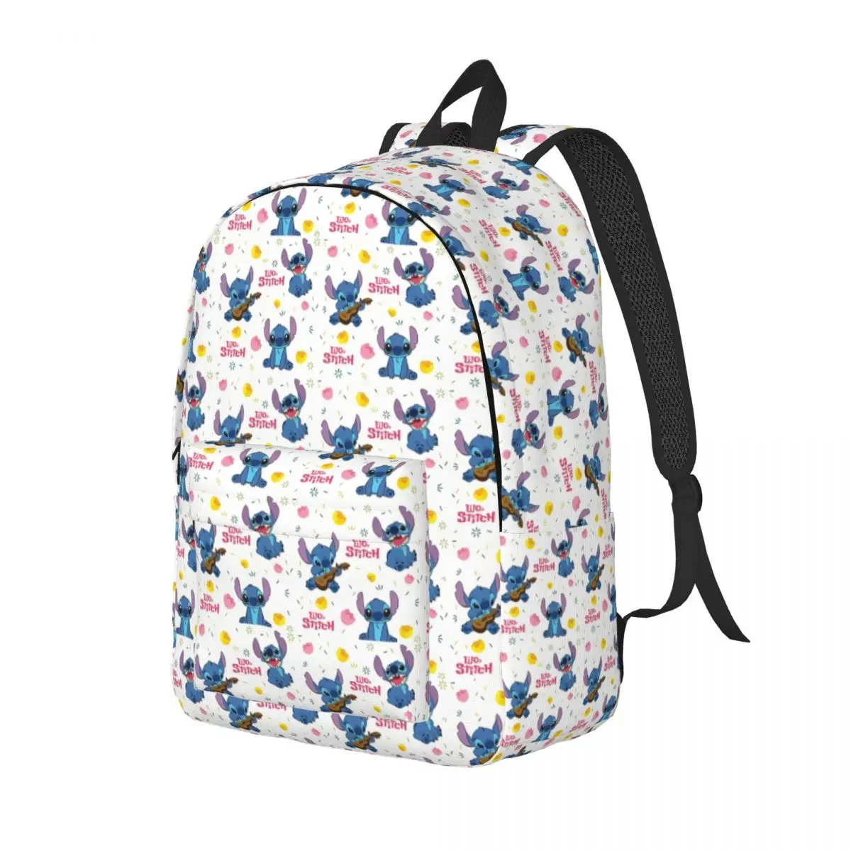 Custom Cartoon Laptop Backpack Women Men Basic Bookbag for College School Students Stitch Seamless Bag