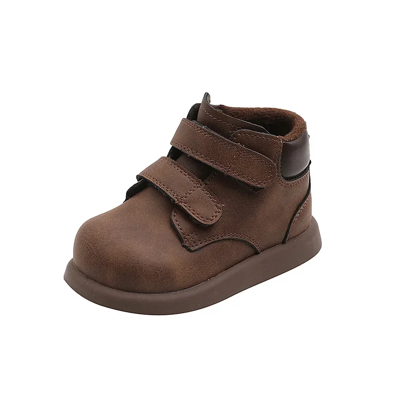 Top Marke Barfuß Leder Baby Kleinkind Mädchen Junge Kinder Schuh für Mode Frühling Herbst Winter Stiefeletten breitere Zehen box