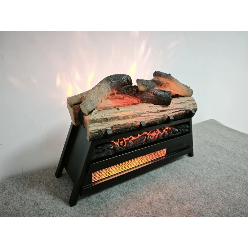 23 inch Electric Fireplace  3D Log set insert, Infrared Fireplace Heater for Indoor