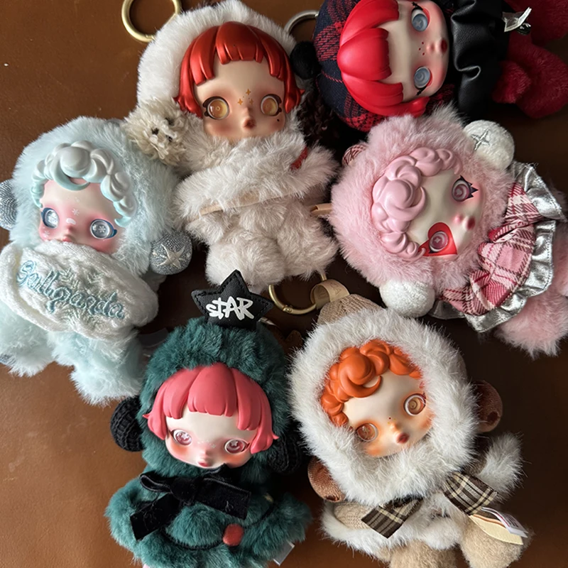 

Оригинальные куклы Skullpanda Winter Symphony Series Kawaii с подвеской Mystery Box, коллекция игрушек, фестиваль для девочек, подарки на день рождения для детей