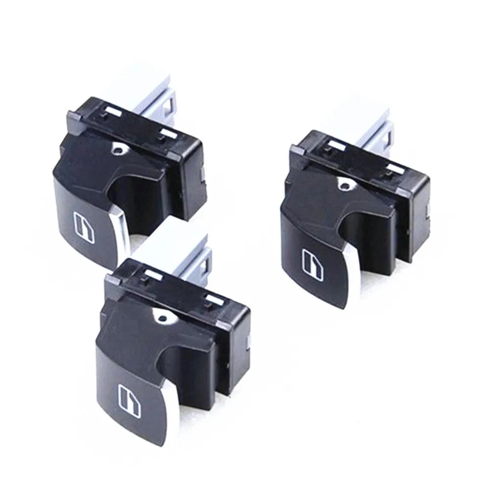 Qty 3 Chrome Power Passenger Side Window Switch for VW Golf  Passat B6 3C 5 Mk6 Rabbit 5ND 959 855 7L6959855BREH 5K0 959 855 XSH