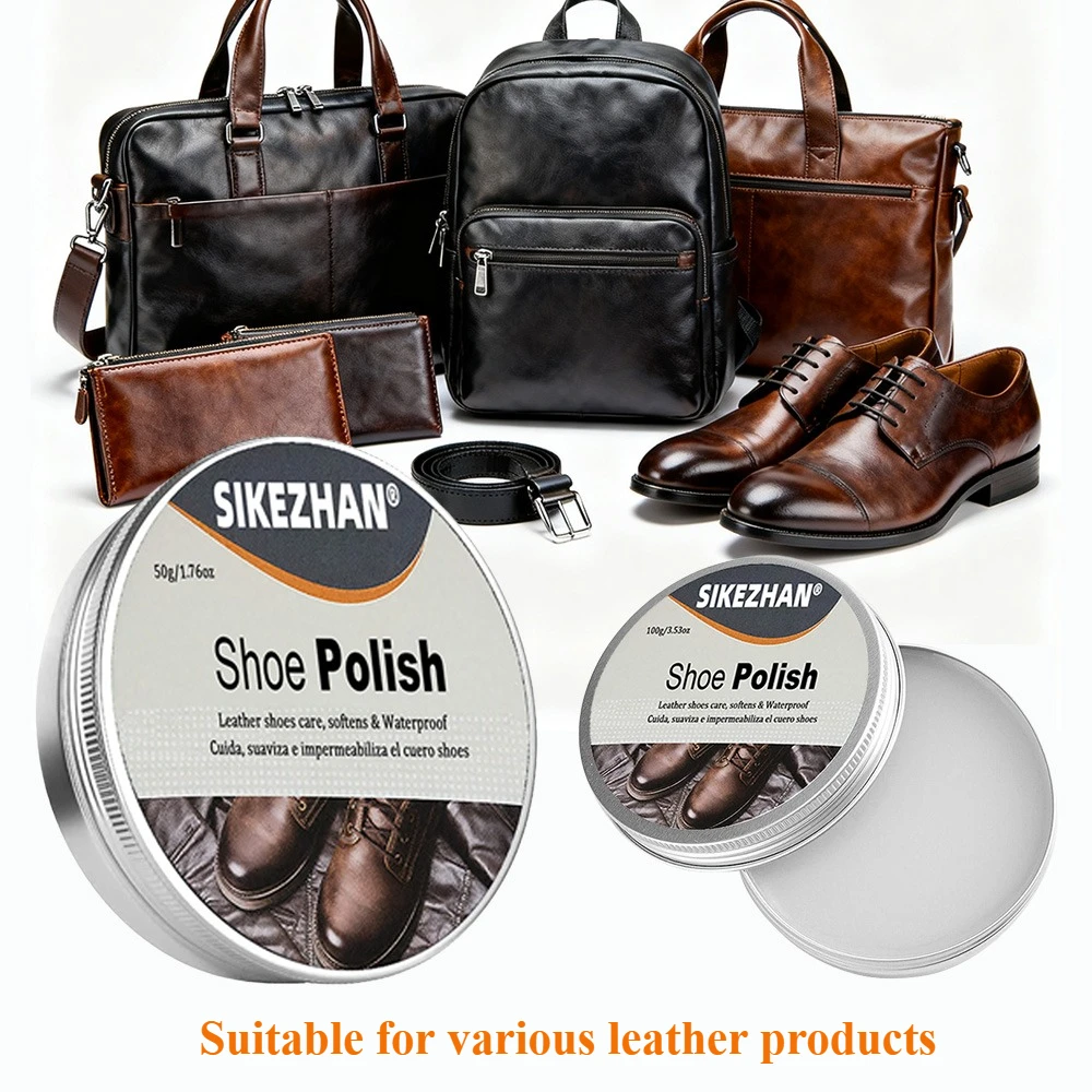 Professionelle Schuhcreme für Lederschuhe, stellt Farbe und Glanz wieder her, wasserdichter Schutz, Schuhpflege für Männer und Frauen nährt – Detail 3
