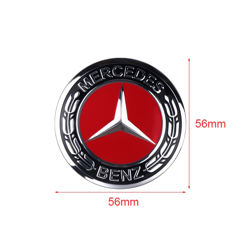 4pcs 56mm Car Wheel Center Hub Cap Badge Sticker For Mercedes benz A B C E G CLA GLK CLASS AMG W221 W212 W176 W205 W177