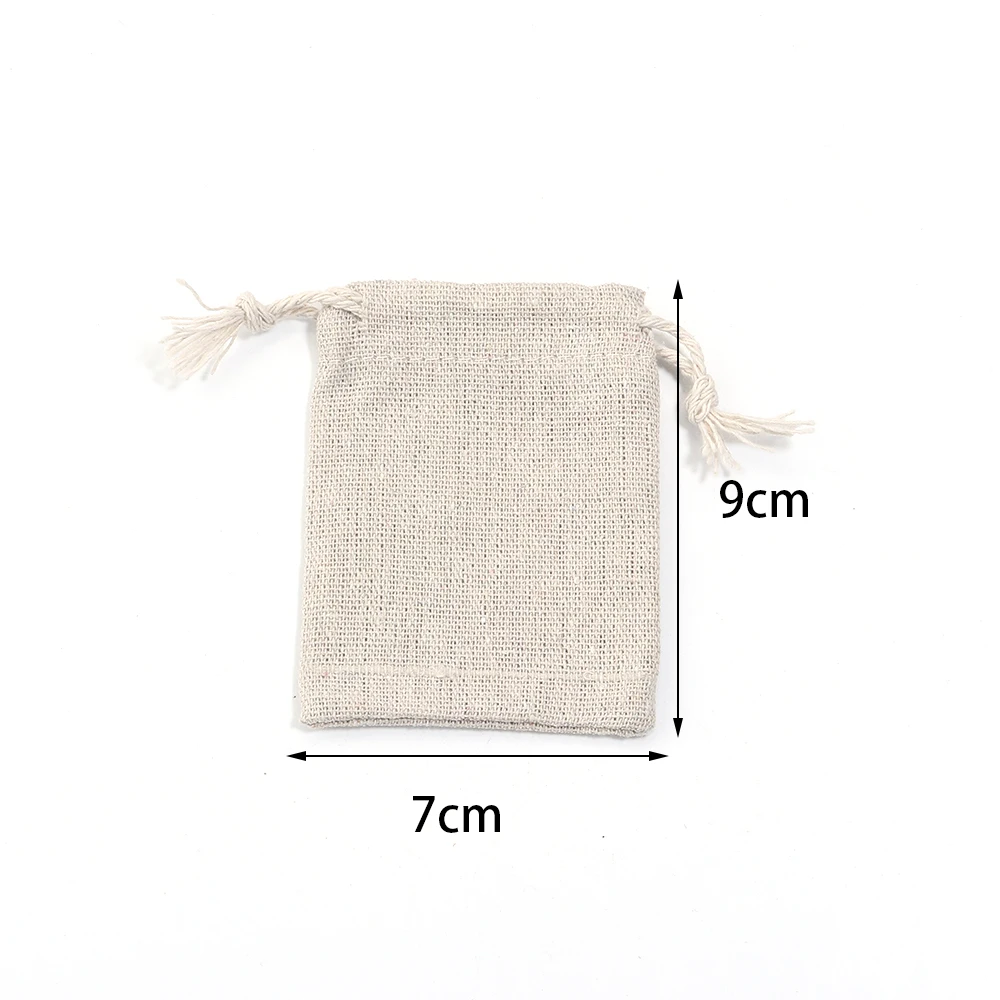 5–10 Stück Leinenbeutel mit Kordelzug, Geschenkverpackungsbeutel, Jutebeutel für Hochzeit, Geburtstag, Weihnachten, Party, Schmuck, Geschenke, Aufbewahrungsbeutel – Detail 8