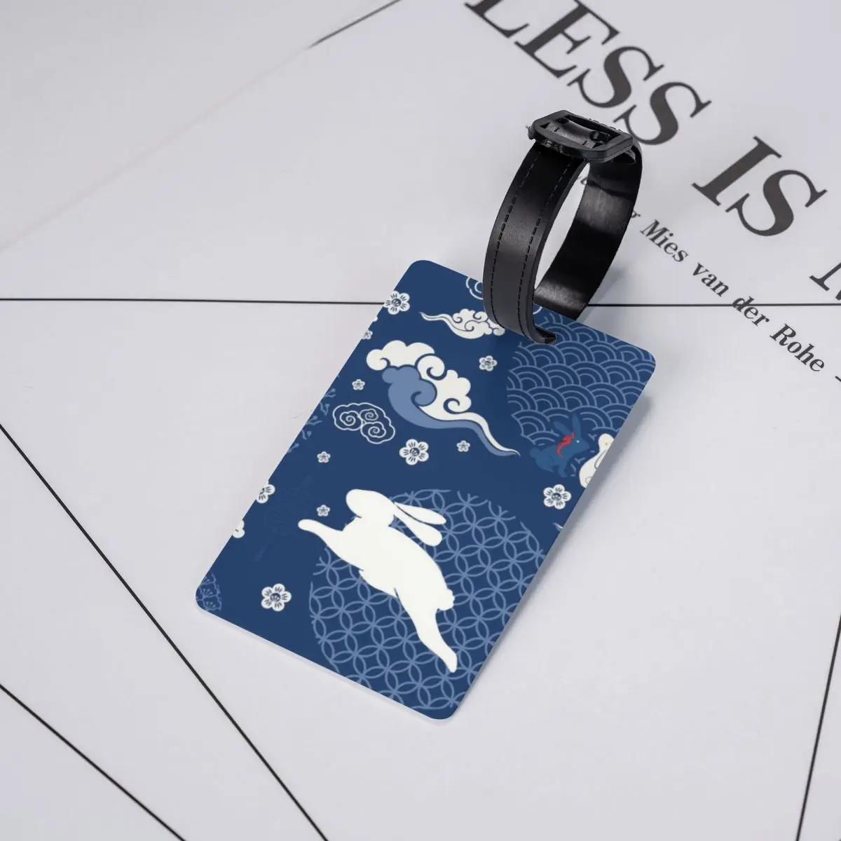 Custom The Untamed WangXian Bunny Luggage Tag Privacy Protection Mo Dao Zu Shi Baggage Tags Travel Bag Labels Suitcase