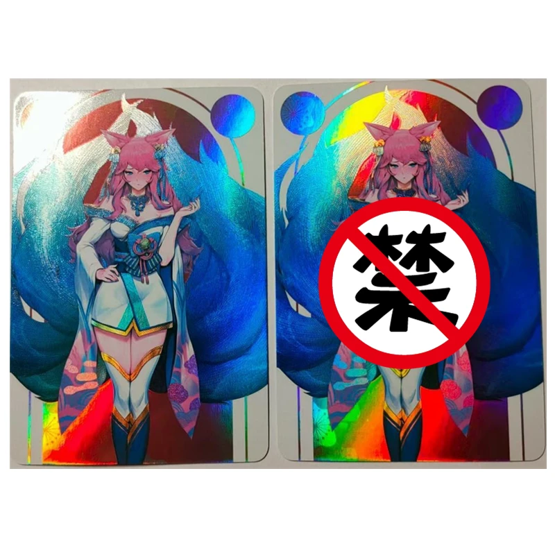 

2 шт./компл. DIY скрытые аниме игровые карты Ahri ACG сексуальные телесные карты игрушка подарок игра домашние аниме комиксы коллекционные карты