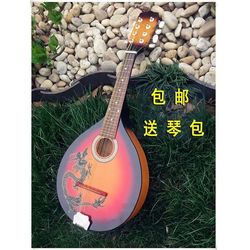 Mandolin Musical Instrument Stage Performance High Pitched Eight Stringed Western Instrument Professional Electric Box Mandolin