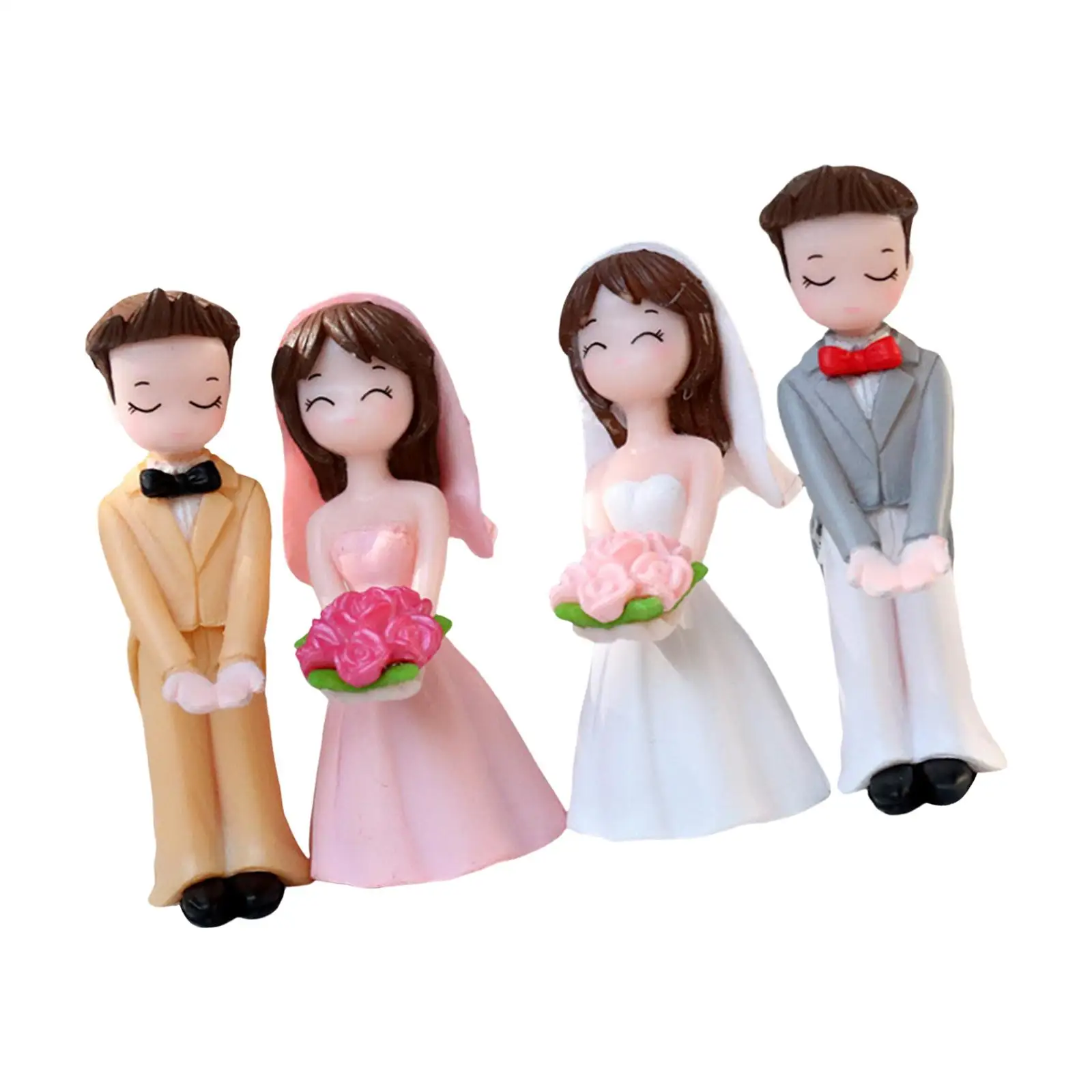 Wedding Cake Toppers, Wedding Cake Doll Toppers, Bride And Groom Figurines, Anniversary Couple Statue