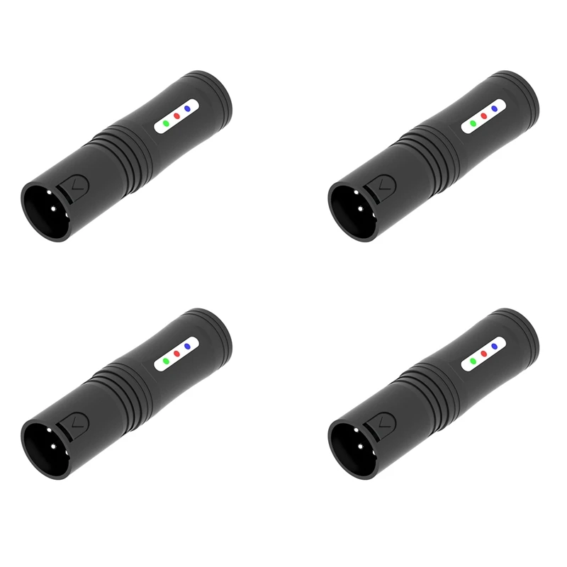 4X DMX512 Line Tester Par Light Moving Head Light Stage Light Dmx Signal Line Fault Test Tool