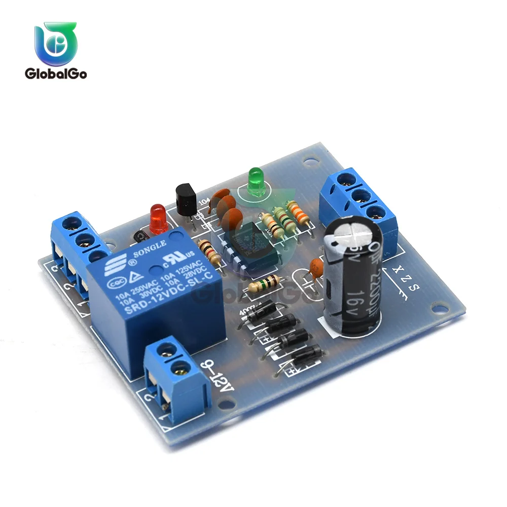 9V-12V Liquid Water Level Controller Sensor Automatic Pumping Drainage Water Level Detection Water Pump Control Circuit Board