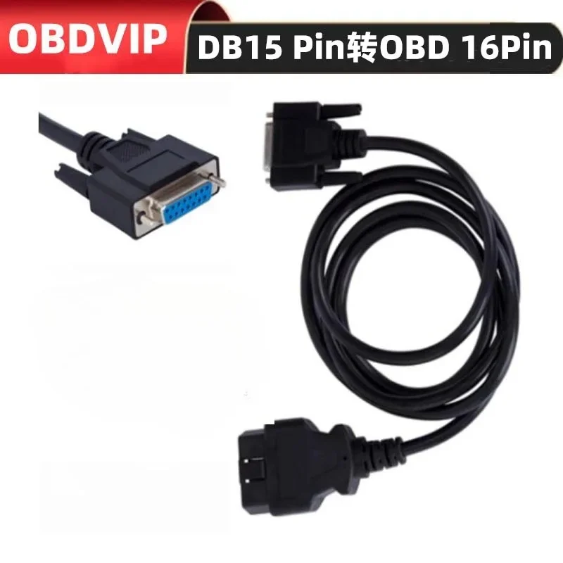 

156 см 5 футов OBD2 16-контактный штекер-DB 15-контактный штекерный удлинительный кабель VGA Obd-Db15 Шнур передачи данных диагностический удлинительный кабель