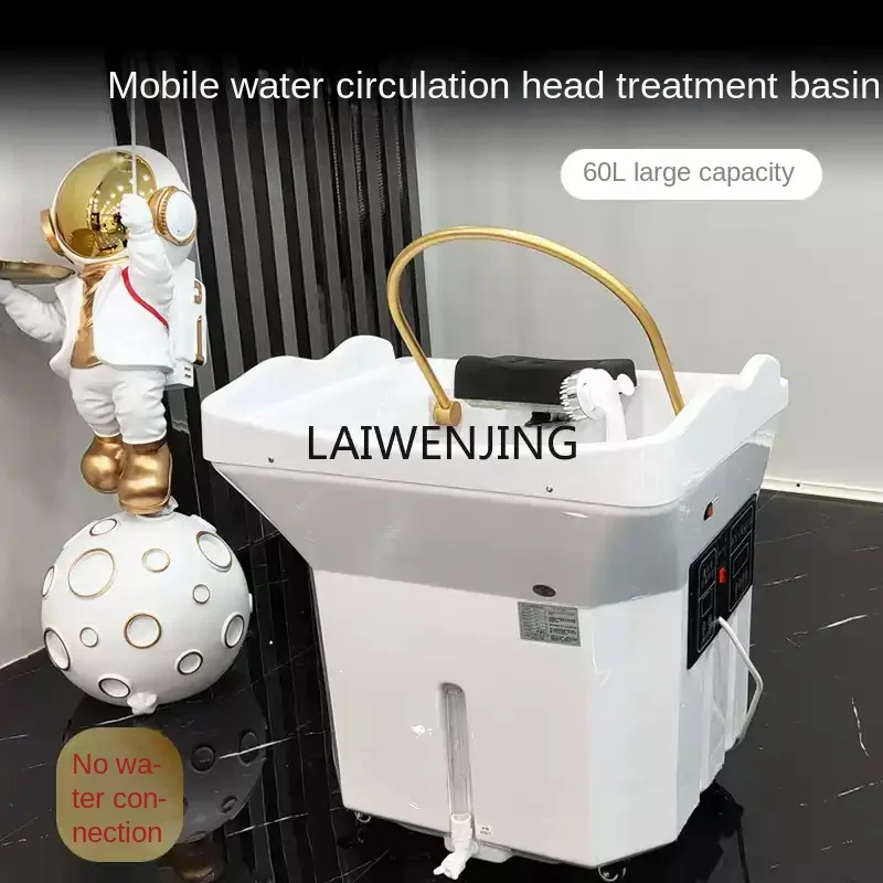 LYN beauty salon special free connection up and down mobile head treatment basin circulation fumigation SPA machine