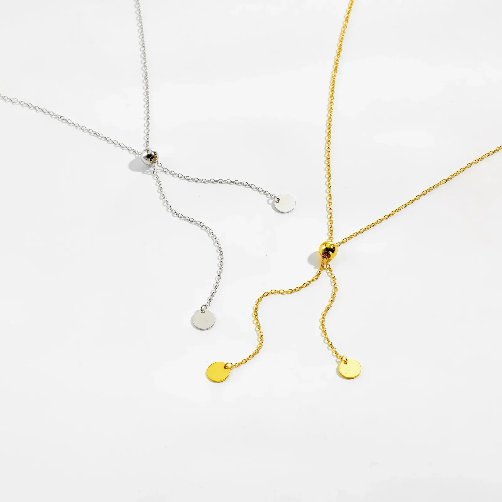 

Женское стерлинговое серебро 925 пробы, регулируемая силиконовая пробка, диск из бисера, длинное ожерелье, браслет, роскошные модные свадебные ювелирные украшения