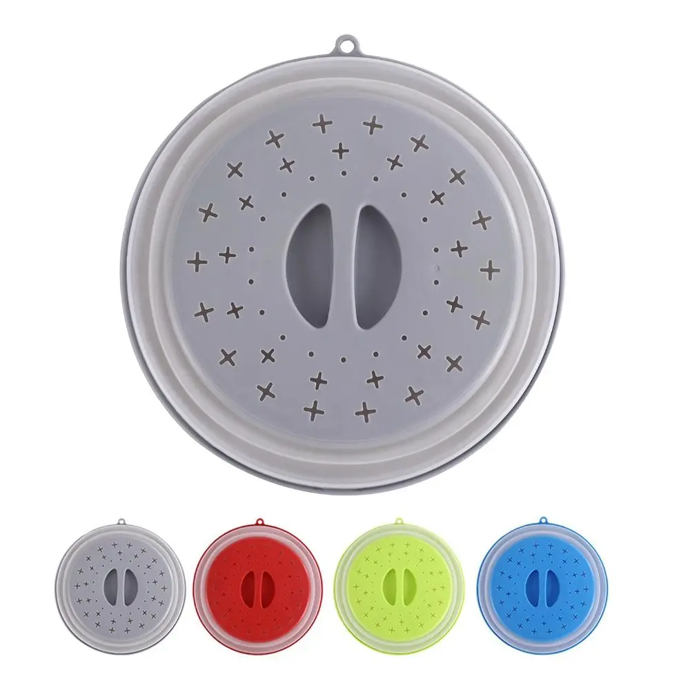 Multifunction Microwave Splatter Cover Anti Flies Easy Grip Food Preservation Cover BPA-Free Splash-proof Fruit Washing Basket