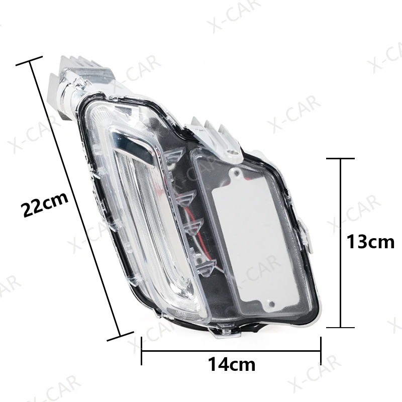 For Volvo XC60 2014 2015 2016 2017 2018 Car Front Bumper LED DRL Daytime Running Lamp Fog Light 31364330 31364331