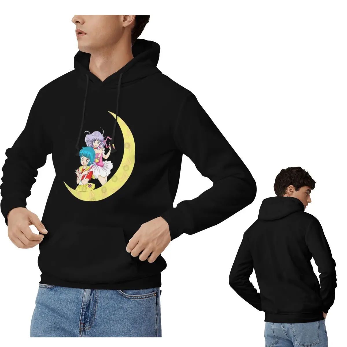 كريمي مامي هوديس الرجال النساء عارضة البلوز البلوز أزياء طويلة الأكمام مقنعين الخريف الشتاء