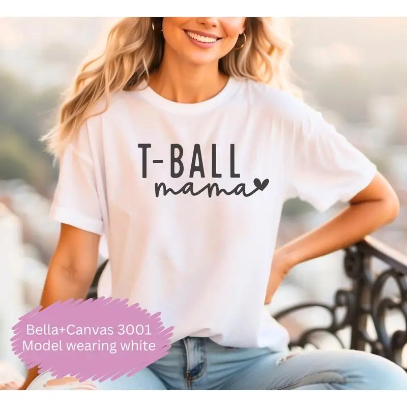 

Рубашка T Ball Mama для Tball Sports для женщин, мамы, Дня матери