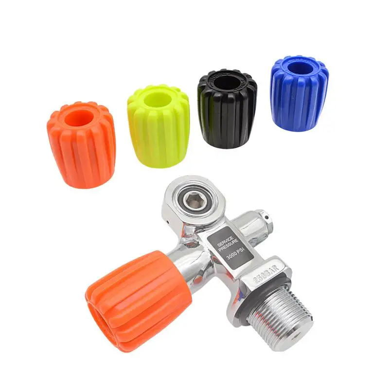 

1Pc Round Shape Colored Scuba Diving Tanks Cylinder Valves Cap Handwheel Knob Replacement Dive Maintenance Accessory