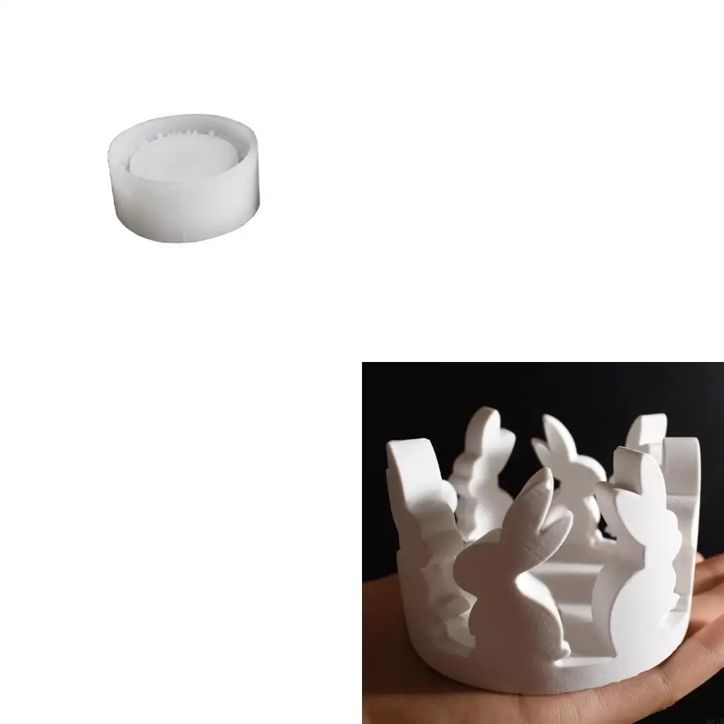 

Декоративный подсвечник для дома, прочная силиконовая форма, аксессуар, портативный аксессуар для уникального домашнего