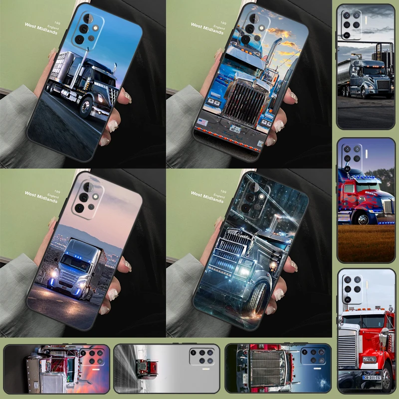 Heavy Truck Car Case For Samsung Galaxy A54 A34 A14 A12 A22 A32 A52 A72 A13 A33 A53 A50 A11 A31 A51 A71