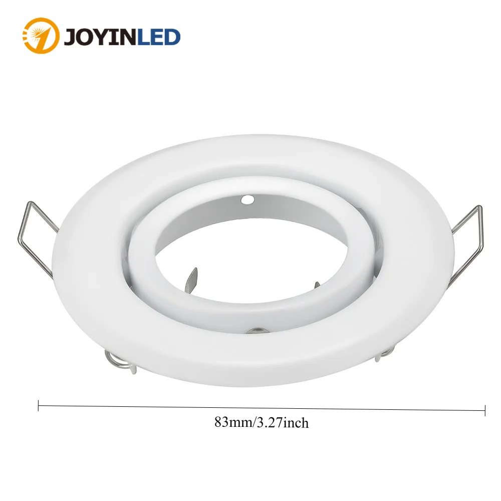 

1/10PCS Recessed Spotlight White LED Ceiling Downlights Frame Round Adjustable GU10 MR16 Lamp Holder Spot Light Bracket Fitting