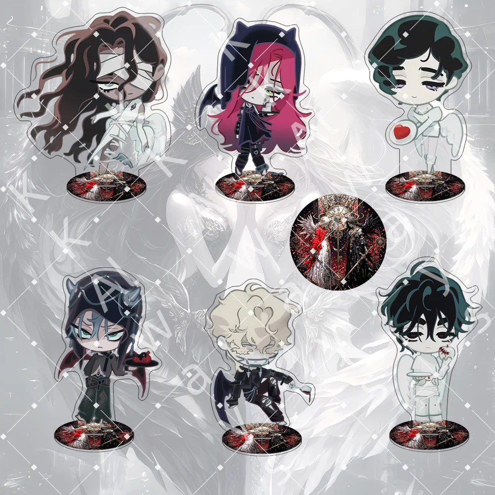 

Anime Alien Stage 10CM Acrylic Stand keychain Keyring kawaii Till Ivan Luka Sua Mizi Hyuna bag hanging decor festival souvenir
