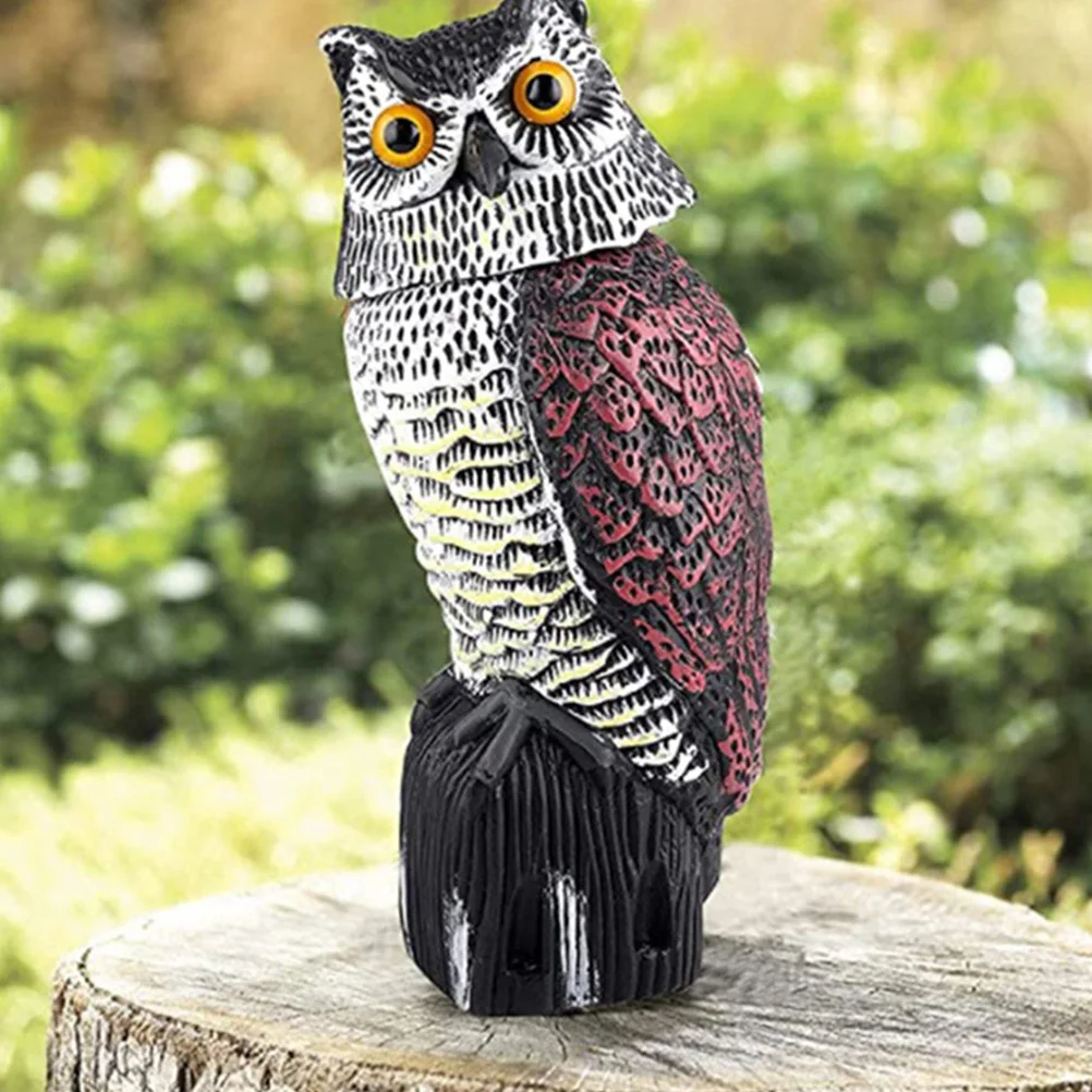 

Owl Statue for Garden Decoration Scare Birds Away Simulation Decorative Outdoor Ornaments Repel Birds Preserve Plants Creative