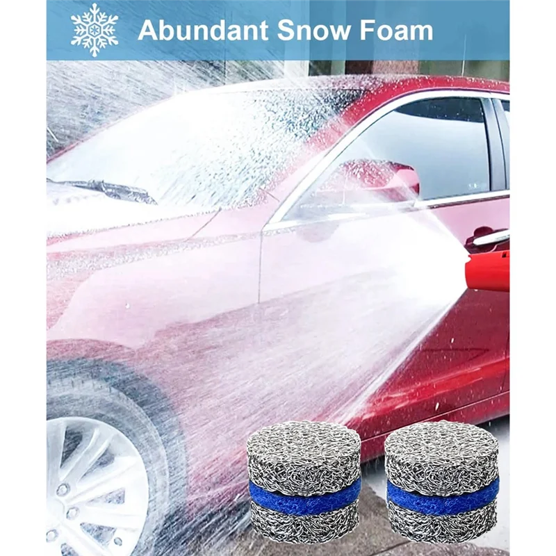 HGFLE-2Pcs 1.1Mm Foam Cannon Orifice Nozzle And 2Pcs Foam Maker With 1Pc Cleaning Needle For Snow Foam Lance,5000 PSI