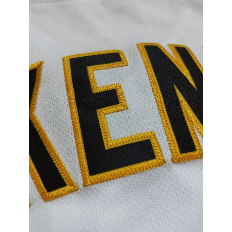 Customized Name And Number Men's Embroidery Baseball Jersey Pittsburgh White V-Neck Personalized Short Sleeve Button Down Shirts