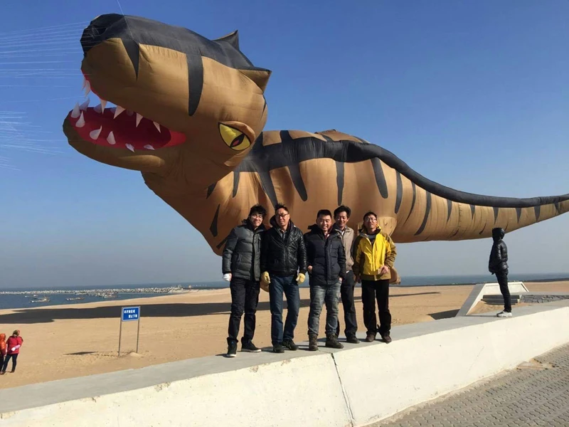 Cerf-volant géant volant grand dinosaure, pendentif gonflable pour adultes, cerf-volant panda, cerf-volant souple, poulpe long