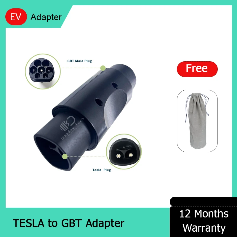 Hot Sale Charger 32A 7KW 7.4KW NACS Tesla To GB/T Chinese Adapter For Chinese Electric Car BYD ID 4 6 Charging