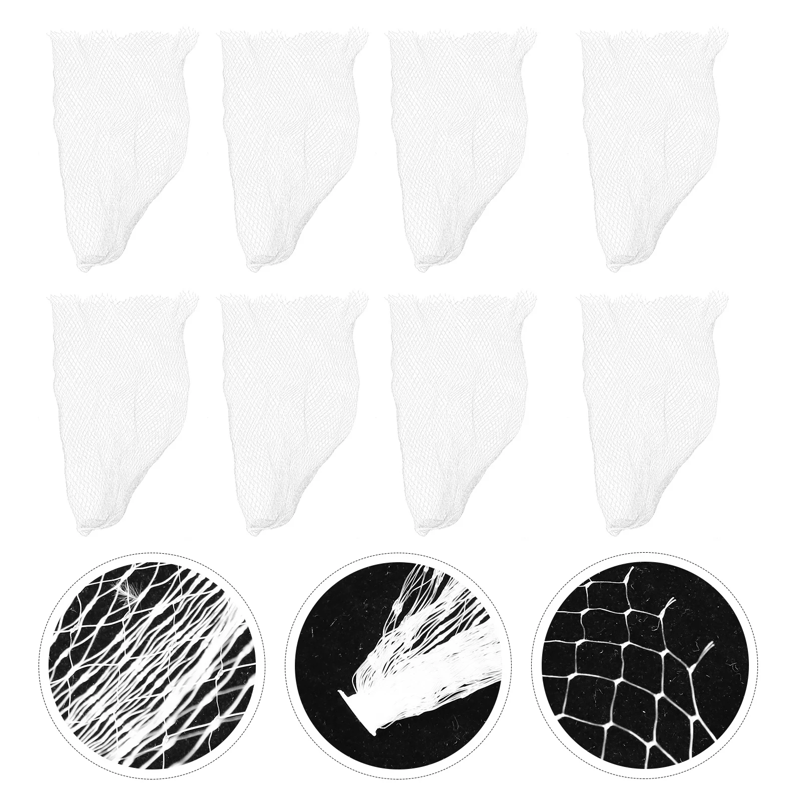 

100Pcs Nylon Mesh Bags for Crabs Durable Storage Mesh Bags Multi-Purpose Reusable Produce Grocery Shopping Pouches