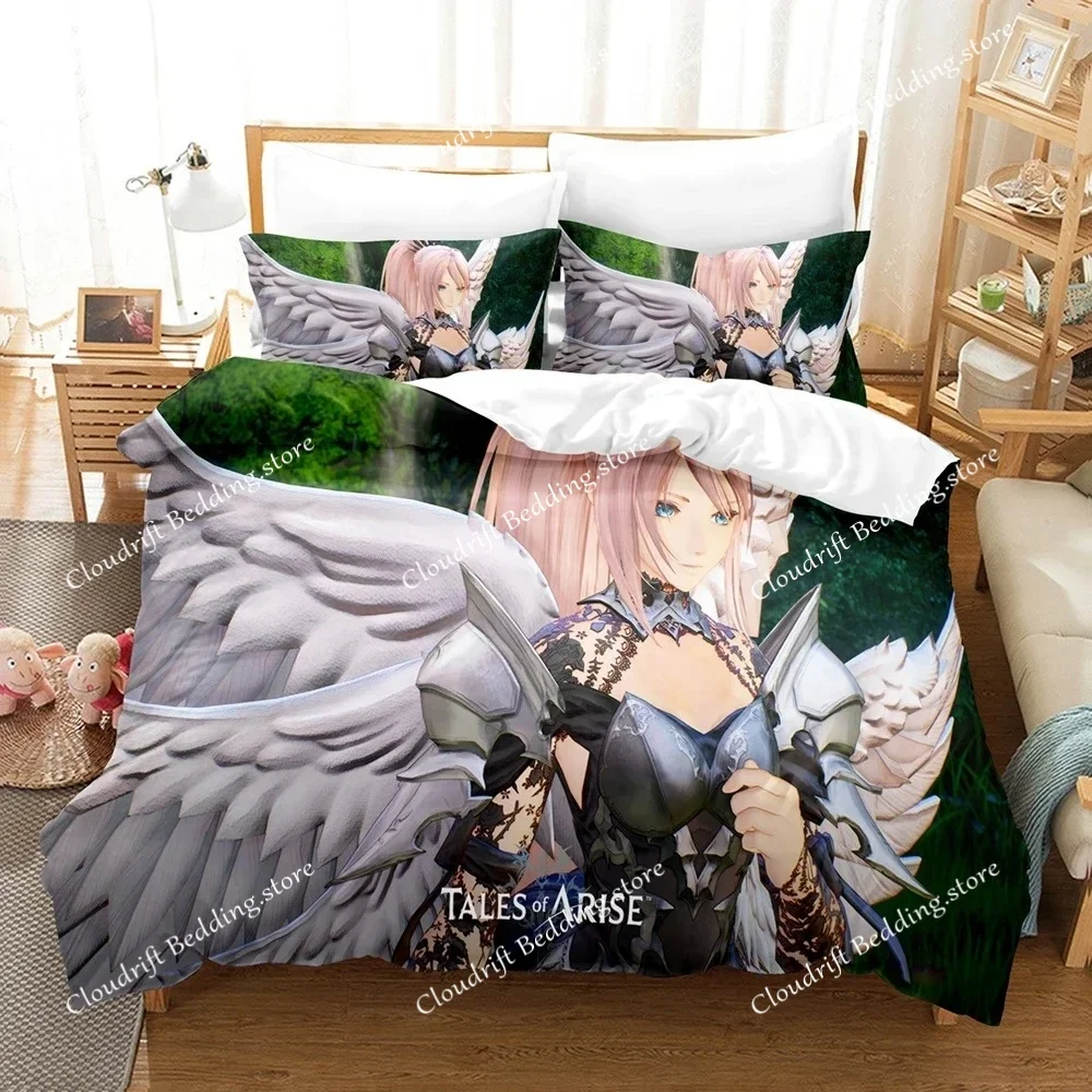 

Hot Game Tales Of Arise Bedding Set Modern 3D Print Comforter Duvet Cover Pillowcases Duvet Cover Queen Single Size Dropshipping